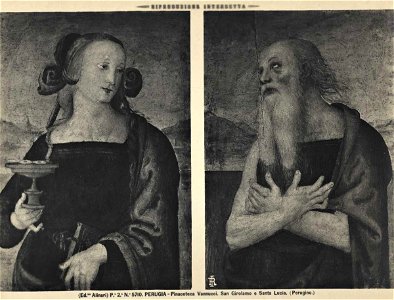 Perugino - Santa Lucia, San Girolamo, Galleria Nazionale dell'Umbria