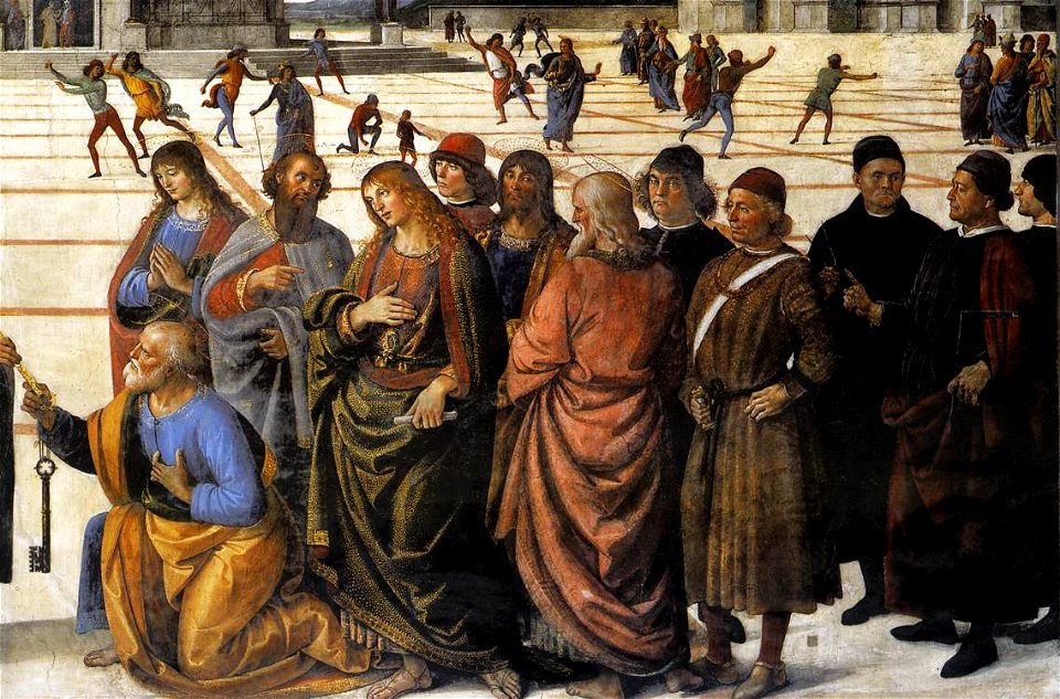 Perugino, consegna delle chiavi 03