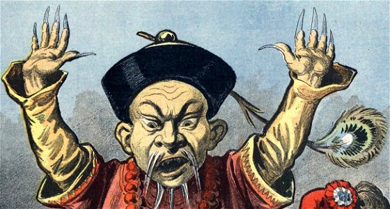 Personifications of China detail from China imperialism cartoon (cropped)