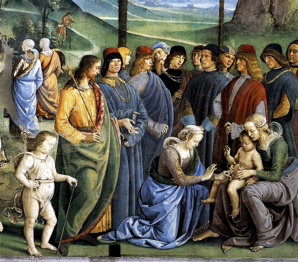 Perugino, Viaggio di Mosè in Egitto 04