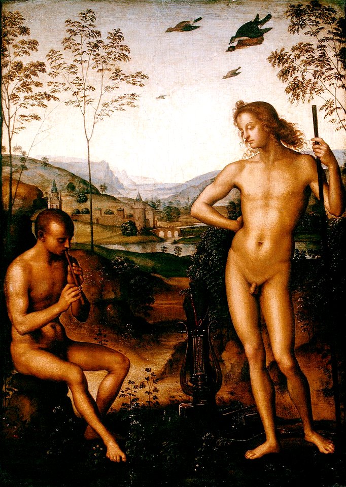 Perugino apollo marsyas 1495