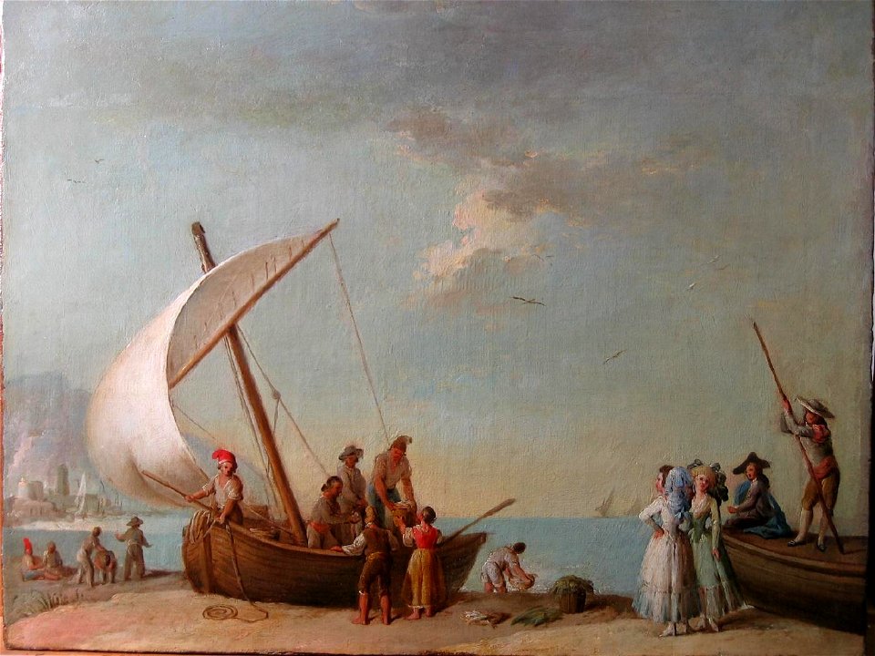 Pescadores valencianos, de Antonio Carnicero (Museo Lázaro Galdiano, Madrid)