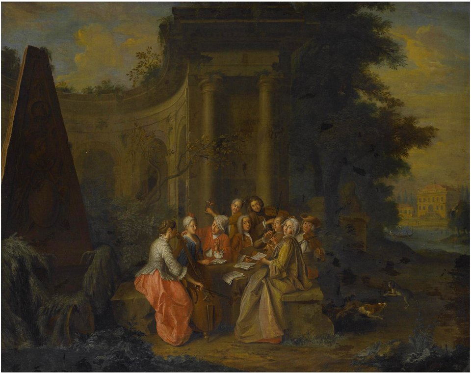 Peter Jacob Horemans – An elegant musicial company beside classical ruins