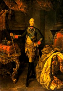 Peter III by A.Antropov (1762, Russian museum). Free illustration for personal and commercial use.