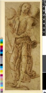 Perugino - After - An angel playing a harp, after Perugino, 1895,0915.464