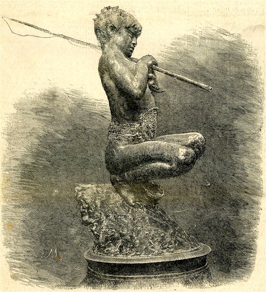 Pescatore napoletano – statua in bronzo del signor Gemito