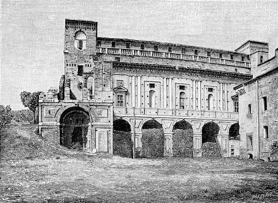 Pesaro Imperiale, interno preso dal cortile