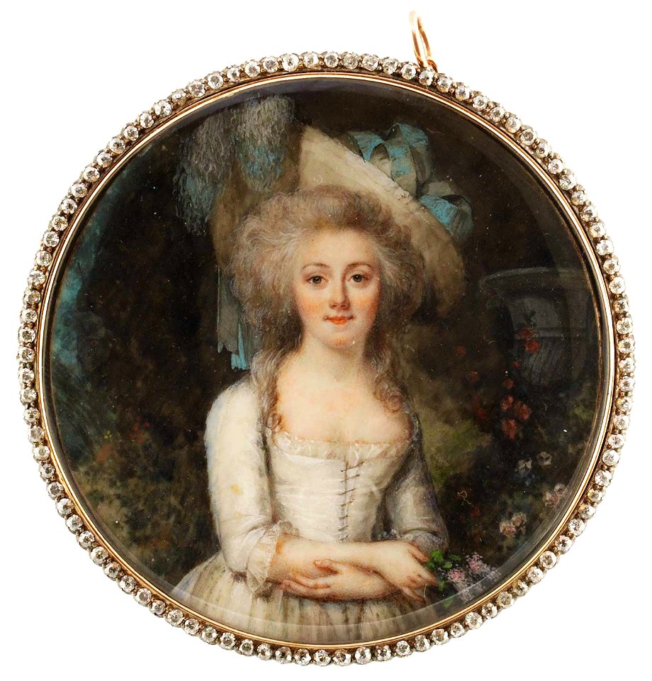 Peter Adolf Hall - Woman in white dress
