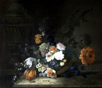 Peter Brown (active 1766-1791) - A Basket of Flowers - 414224 - National Trust