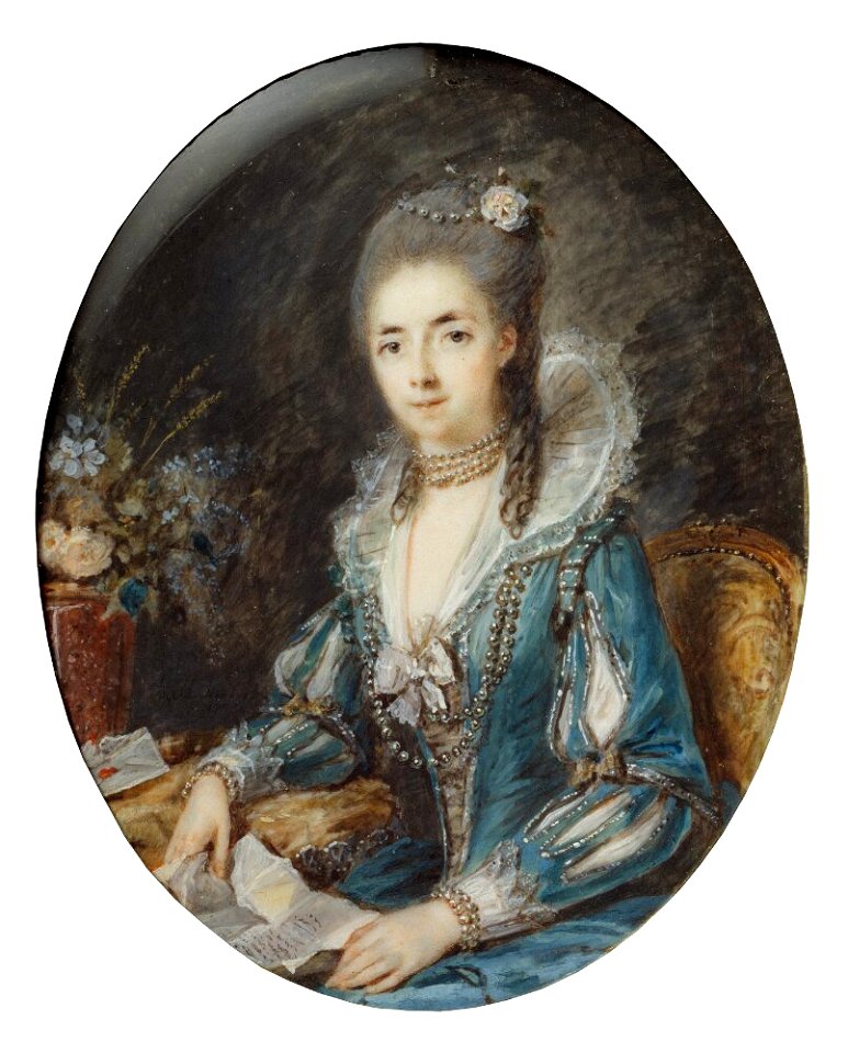 Peter Adolf Hall - Sophie Jeanne Armande Séptimanie de Vignerod du Plessis, hertiginna de Richelieu, 1740-1773, g. grevinna d'Egmont Pignatelli - NMB 158 - Nationalmuseum