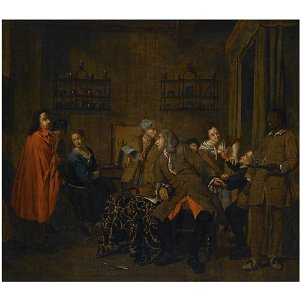 Peter Jacob Horemans - A musical party in an interior