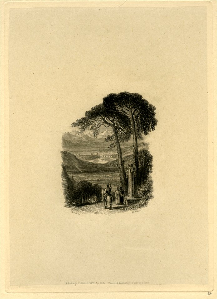 Perth engraved by William Miller after D O Hill