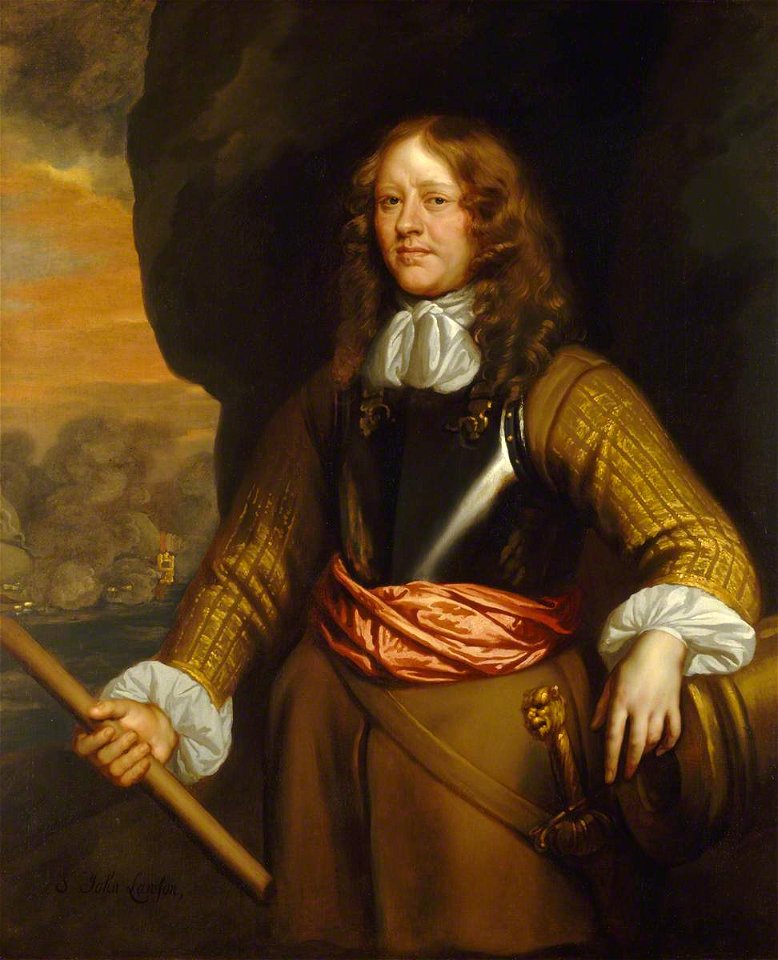Peter Lely (1618-1680) - Flagmen of Lowestoft, Admiral Sir John Lawson (d.1665) - BHC2833 - Royal Museums Greenwich
