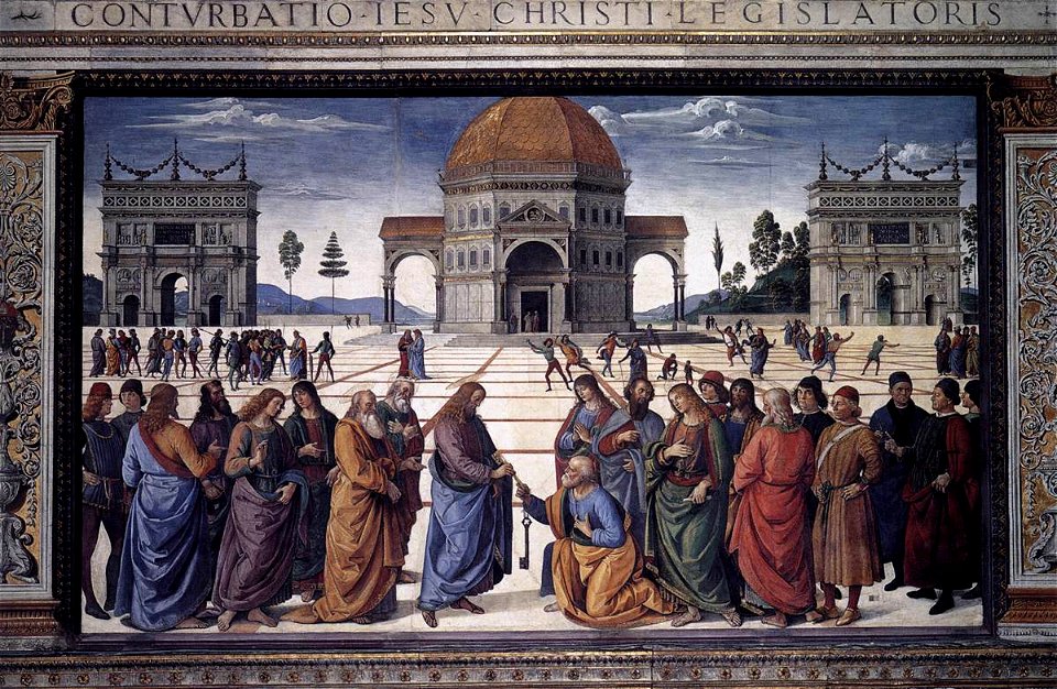Perugino, consegna delle chiavi 01