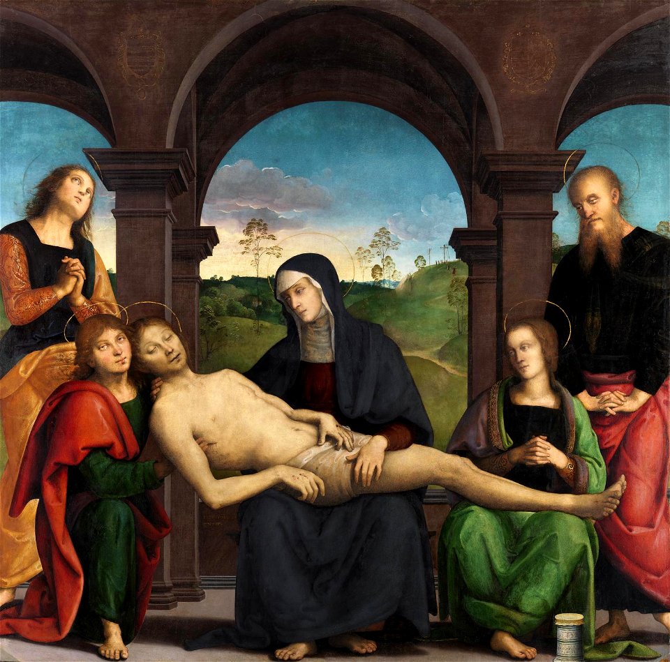 Perugino - The Lamentation over the Dead Christ, c.1495