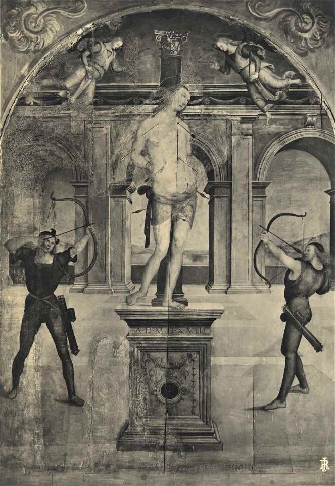 Perugino - Martirio di san Sebastiano, inv. 239