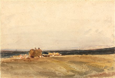 Peter DeWint - A Haywagon in an Open Landscape - Google Art Project