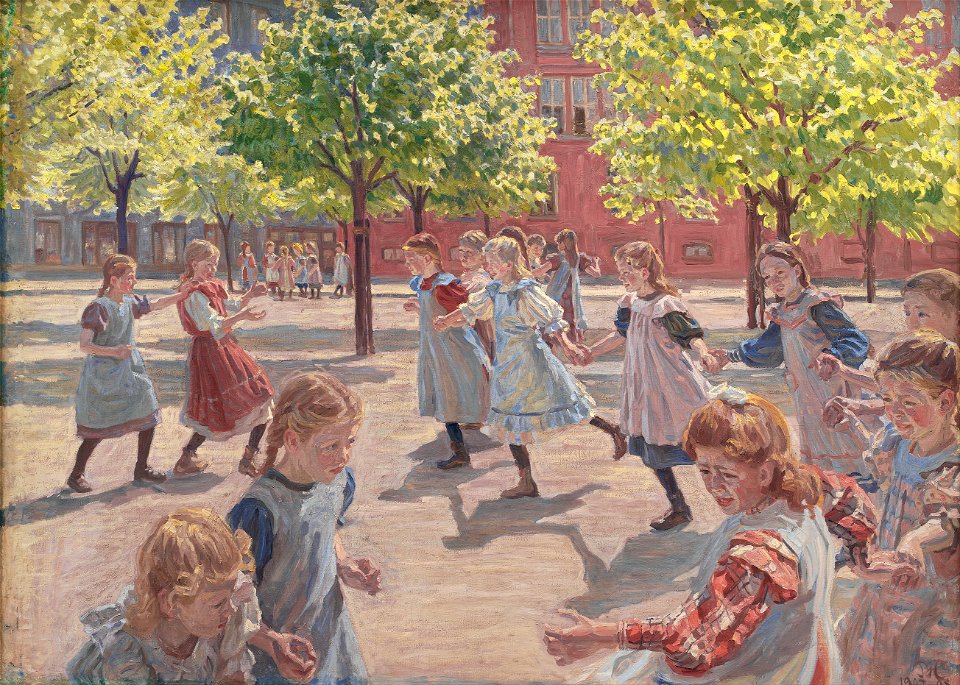 Peter Hansen - Playing Children, Enghave Square - Google Art Project
