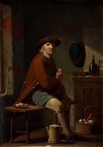 Peter Cramer - A Man Smoking His Pipe - KMS6154 - Statens Museum for Kunst