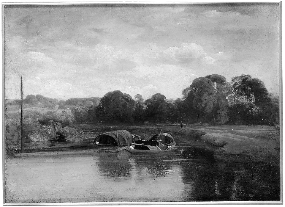 Peter De Wint - Barges on a River - 35.1488 - Museum of Fine Arts