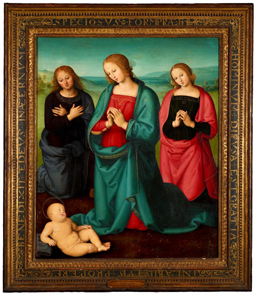 Perugino - Virgin and Saints Adoring the Christ Child, ca. 1500