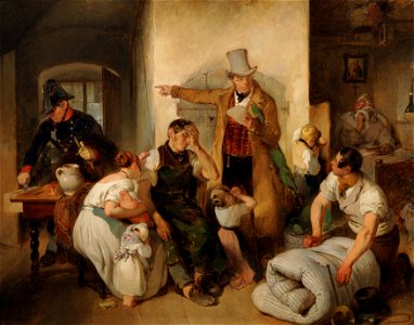 Peter Fendi - Die Pfändung - 5129 - Österreichische Galerie Belvedere