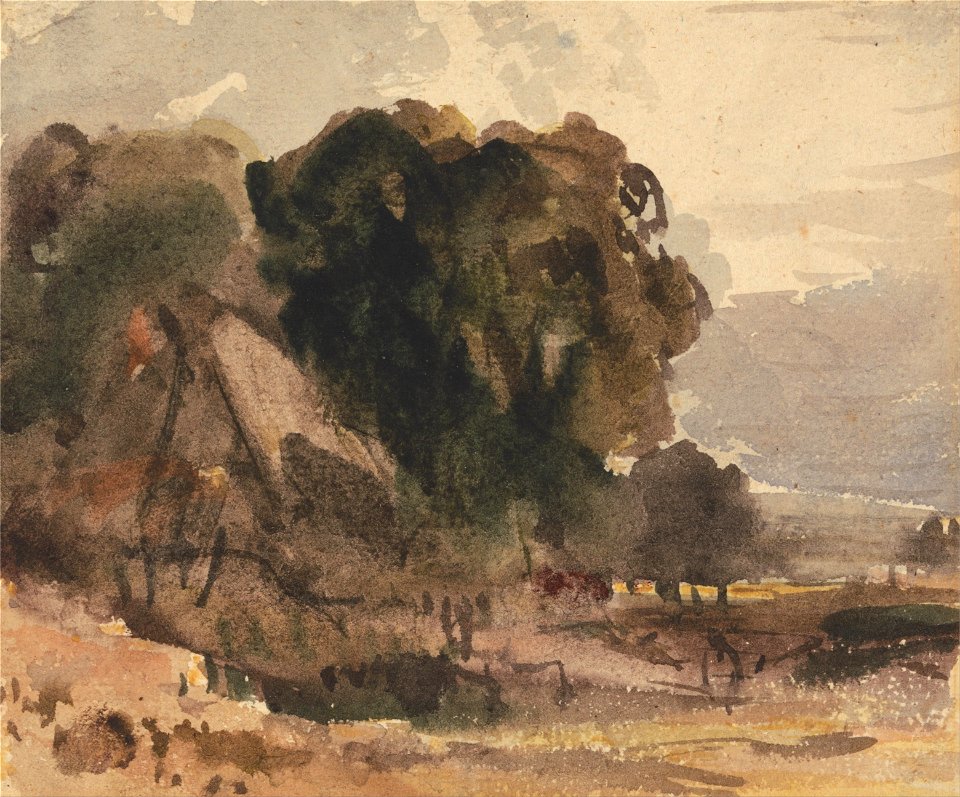 Peter DeWint - Cottage Amongst Trees - Google Art Project
