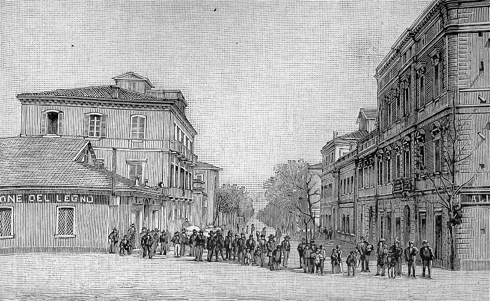Pescara – Via delle Acacie (xilografia)