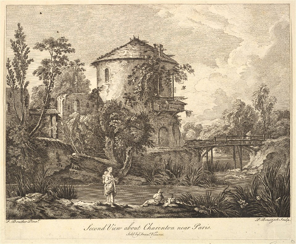 Peter Paul Benazech, Second View of Charenton near Paris
