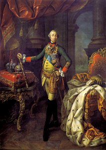 Peter III by A.Antropov (1762, Tretyakov gallery). Free illustration for personal and commercial use.