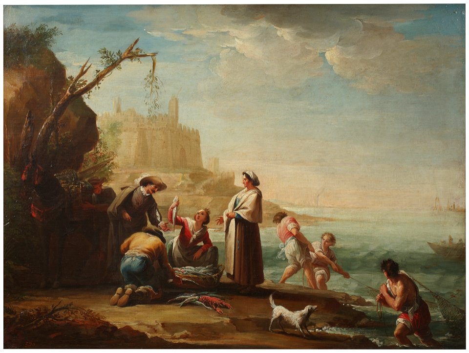Pescadores, de Mariano Salvador Maella (Museo del Prado)