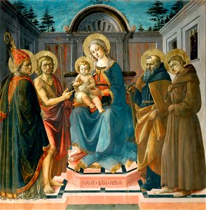 Pesellino, sacra conversazione louvre