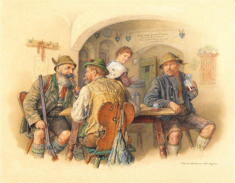 Peter Krämer II Jäger im Wirtshaus