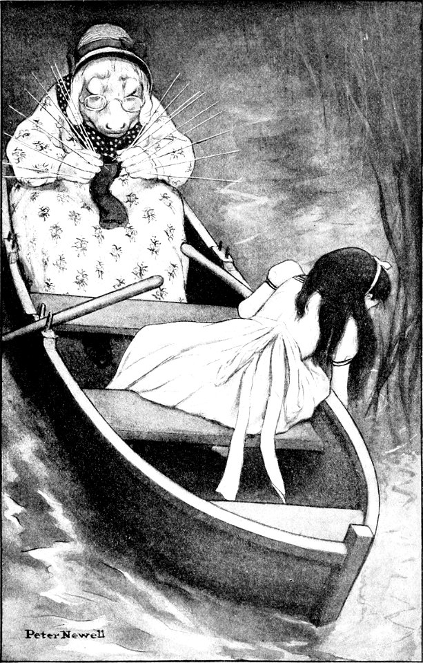 Peter Newell - Through the looking glass and what Alice found there 1902 - page 100