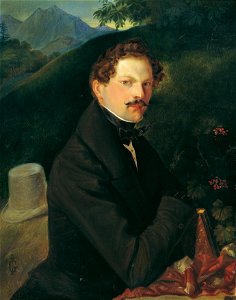 Peter Johann Nepomuk Geiger - Herrenbildnis in Landschaft - 5601 - Österreichische Galerie Belvedere