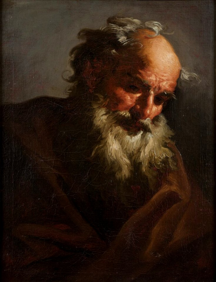 Peter Brandel - Head of an Old Man - NM 251 - Nationalmuseum | Creazilla