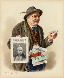 Peter Krämer II Zeitungsverkäufer 1916