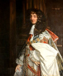 Peter Lely (1618-1680) (after) - Prince Rupert of the Rhine (1619–1682), KG, in Garter Robes - 1171156 - National Trust