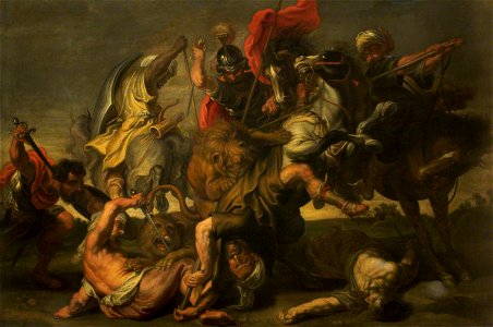 Peter Paul Rubens (1577-1640) (after) - A Lion Hunt - 1298292 - National Trust