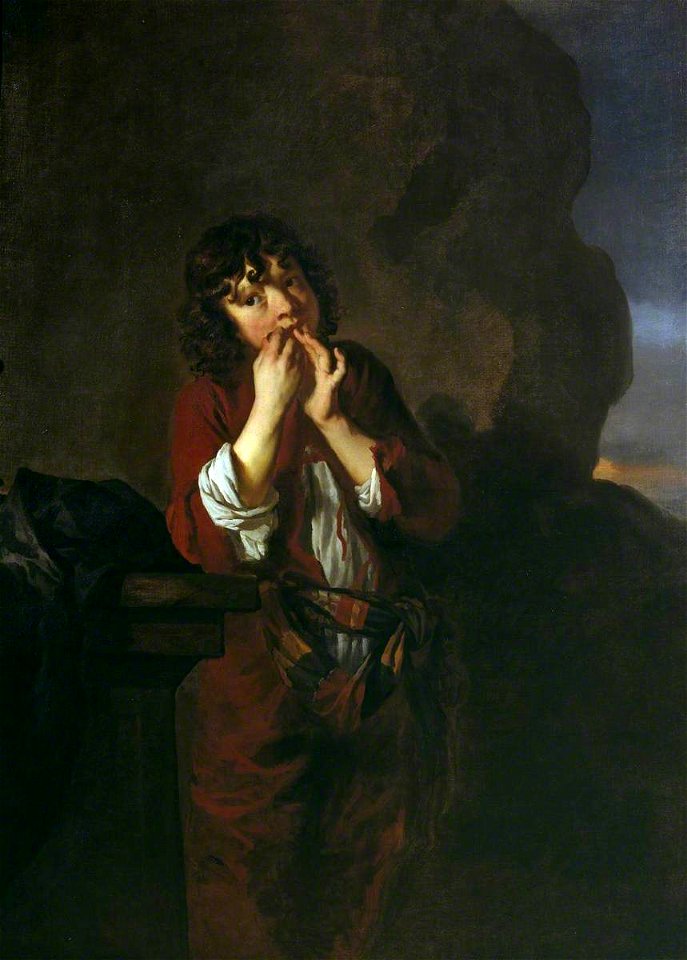 Peter Lely (1618-1680) - Boy Playing a Jew's Harp - T00884 - Tate