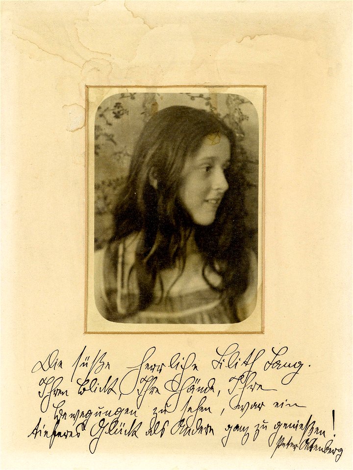 Peter Altenberg Portraitphoto von Lilith Lang mit Text