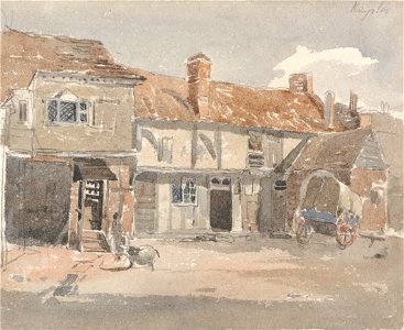 Peter DeWint - Houses at Kingston on the Thames - Google Art Project