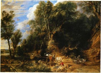 Peter Paul Rubens - Boslandschap met drinkplaats - NG4815 - National Gallery