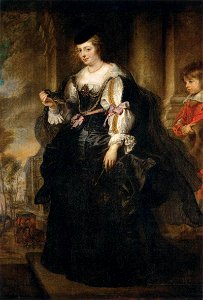 Peter Paul Rubens - Helena Fourment with a Carriage - WGA20391. Free illustration for personal and commercial use.