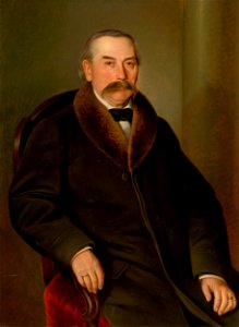 Peter Michal Bohúň - Samuel Daniel Benjač. Portrét muža v kožuchu - O 2626 - Slovak National Gallery