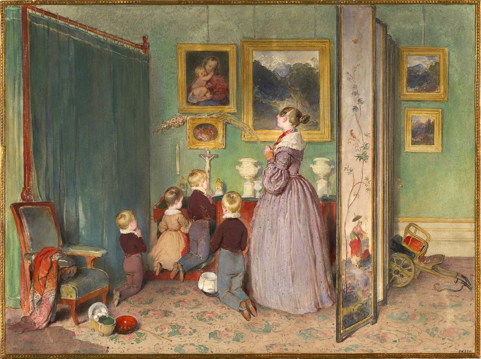 Peter Fendi - The Evening Prayer, 1839 - Google Art Project