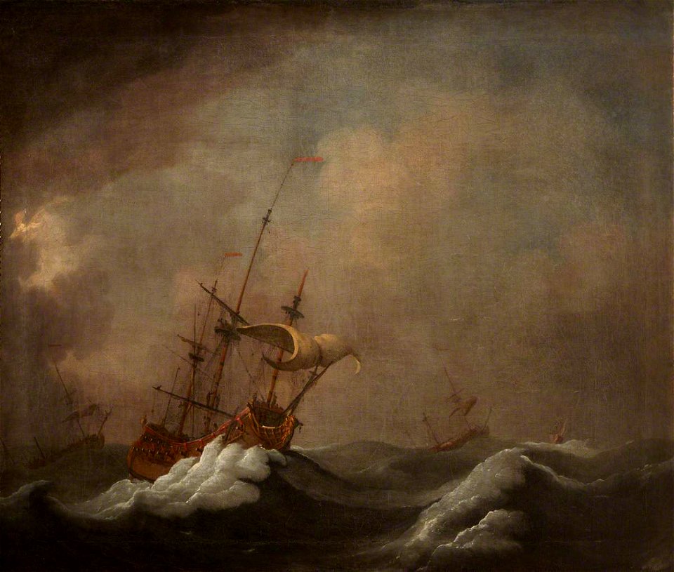 Peter Monamy (1681-1749) - Stormy Seascape - 247634 - National Trust