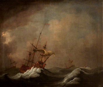 Peter Monamy (1681-1749) - Stormy Seascape - 247634 - National Trust