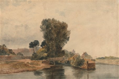 Peter DeWint - Windsor from below the Locks - Google Art Project
