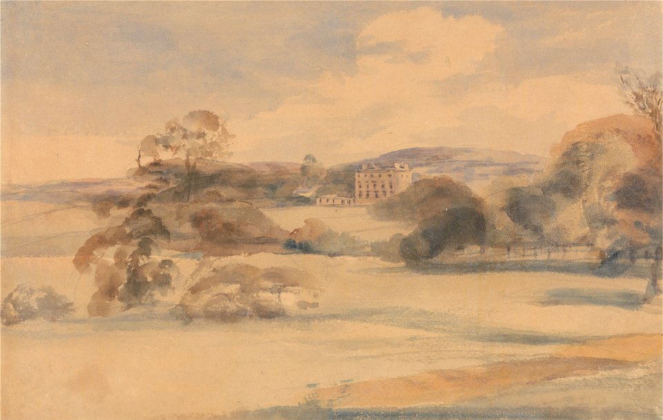 Peter DeWint - Landscape with Country House - Google Art Project